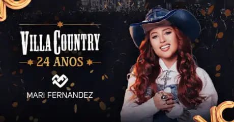 Mari Fernandez no Aniversário do Villa Country